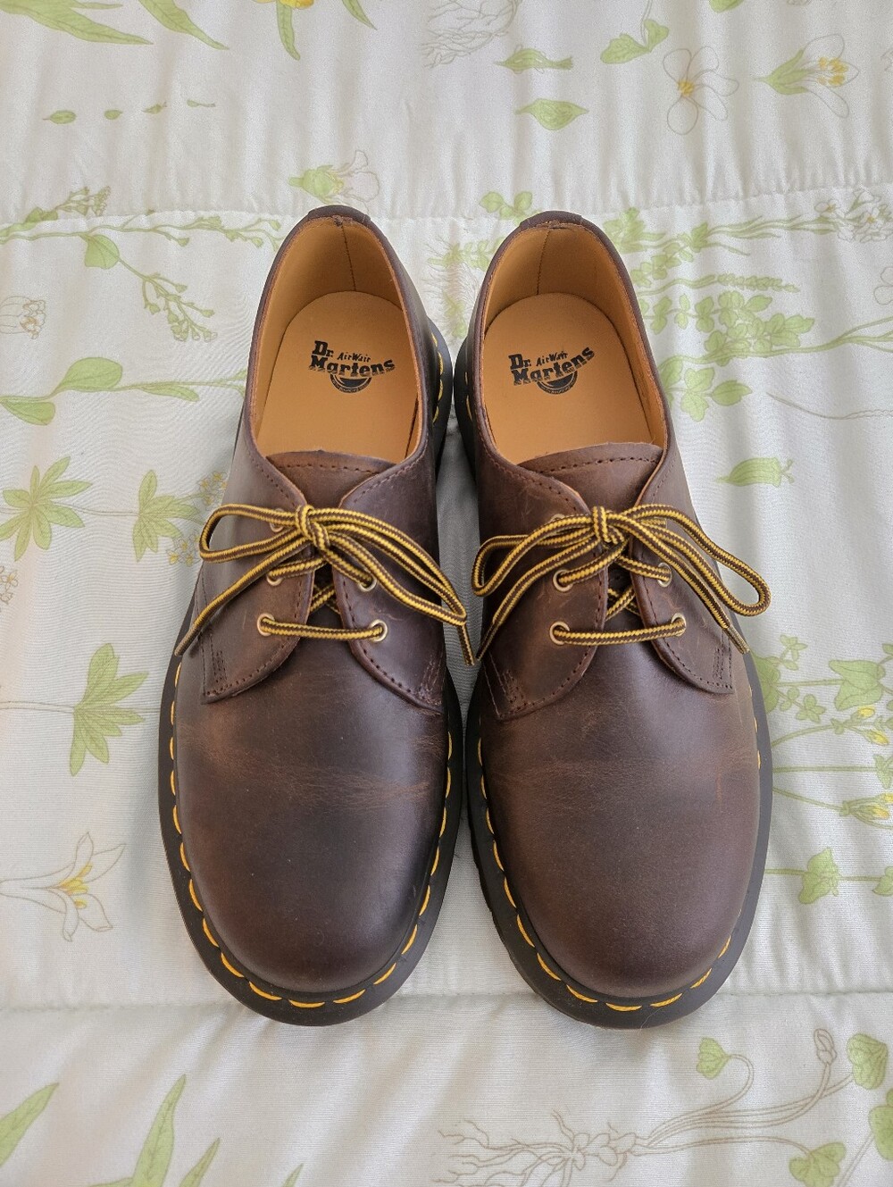 Dr. Martens Brown Leather 3-Eye Oxford Shoe